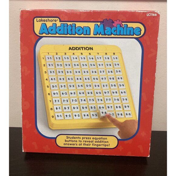 Lakeshore Addition Machine Push Button Educational Math Toy LC1166 - Picture 2 of 6